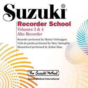 Suzuki Recorder School, Vols. 3 & 4 (Alto Recorder)