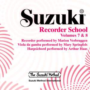 Suzuki Recorder School, Vols. 7 & 8