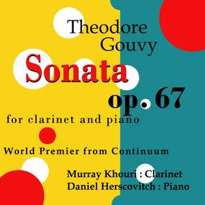 Gouvy Sonata For Clarinet and Piano Op67