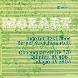 Mozart: Oboe Quintet, Oboe Quartet & Adagio for cor anglais and string trio