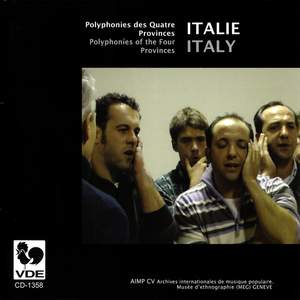Italie: Polyphonies des Quatre Provinces – Italy: Polyphonies of the Four Provinces Product Image