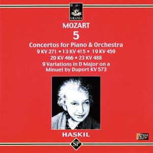 Haskil Plays Mozart: 5 Piano Concertos