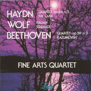 Haydn: String Quartet 'Lark', Wolf: Italian Serenade & Beethoven: String Quartet No. 9