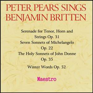 Peter Pears sings Benjamin Britten