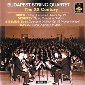 Budapest String Quartet: The XX Century