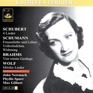 Schubert: 4 Lieder - Schumann: Fraunliebe und Leben, Volksliedchen, Widmung - Brahms: Vier Ernste Gesänge - Wolf: Mörike Lieder