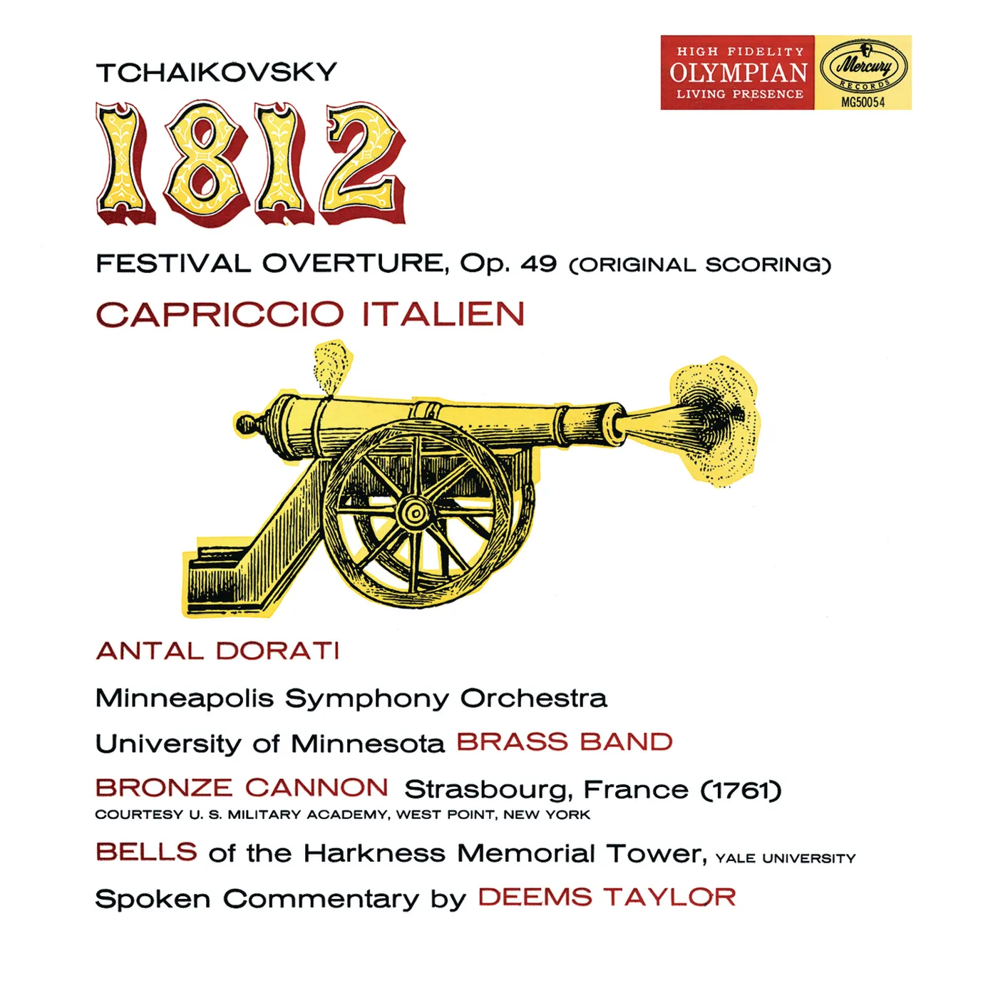 Tchaikovsky: 1812 Festival Overture & Capriccio Italien - Mercury