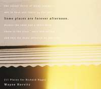 Some Places Are Forever Afternoon (11 Places for Richard Hugo)