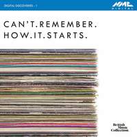 Digital Discoveries, Vol. 1: Can't.Remember.How.It.Starts