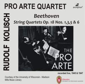Beethoven: String Quartets Op. 18 Nos. 1, 3, 5 & 6 Product Image