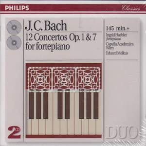 JC Bach: 12 Concertos Opp. 1 & 7 for fortepiano