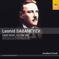 Leonid Sabaneyev: Piano Music