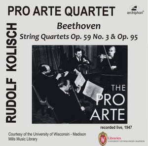 Beethoven: String Quartets Nos. 9 & 11