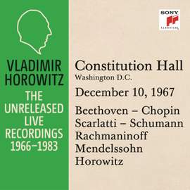 Vladimir Horowitz in Recital at Constitution Hall