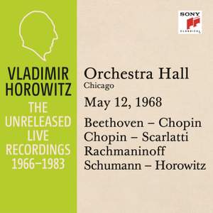 Vladimir Horowitz in Recital at Orchestra Hall