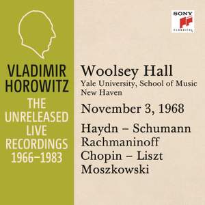 Vladimir Horowitz in Recital at Yale University