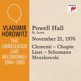 Vladimir Horowitz in Recital at Powell Hall, St. Louis, November 21, 1976