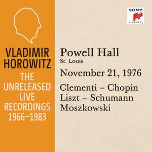 Vladimir Horowitz in Recital at Powell Hall, St. Louis, November 21, 1976