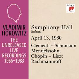 Vladimir Horowitz in Recital at Symphony Hall, Boston,