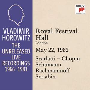 Vladimir Horowitz in Recital at the Royal Festival Hall