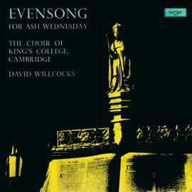 Evensong For Ash Wednesday