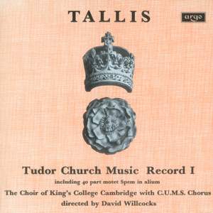 Tallis: Tudor Church Music Volume I