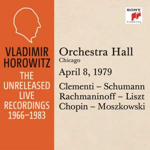 Vladimir Horowitz in Recital at Orchestra Hall