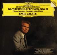 Beethoven: Piano Sonatas Nos. 30 & 31