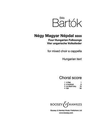 Bartók, B: Four Hungarian Folksongs