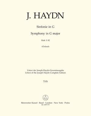 Haydn, Joseph: Symphony G major Hob. I:92 "Oxford"