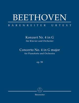 Beethoven, Ludwig van: Concerto for Pianoforte and Orchestra no. 4 G major op. 58