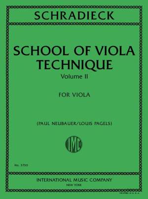 Schradieck, H: School of Viola Technique Volume 2