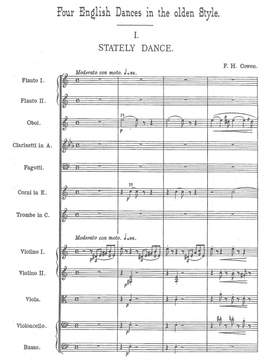 Cowen, Frederic: Four English Dances in the Olden Style for orchestra