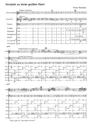 Schreker, Franz: Memnon, Prelude to a Grand Opera for orchestra