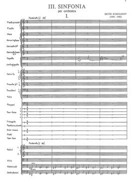 Schulhoff, Erwin: Symphony No. 3 in C
