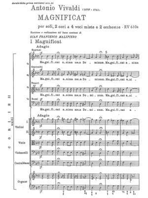 Vivaldi, Antonio: Magnificat RV 610a / RV 611