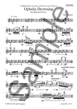 Giles Swayne: Ophelia Drowning (Flute Part)