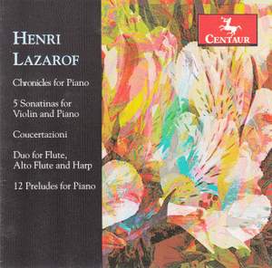 Henri Lazarof: Piano & Chamber Works