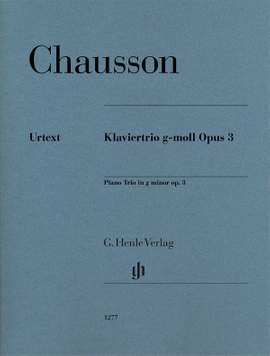 Chausson, E: Klaviertrio g-moll G minor op. 3