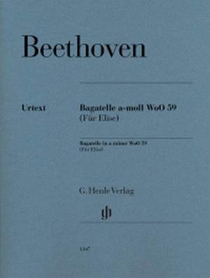 Beethoven, L v: Bagatelle a-moll WoO 59 (Für Elise)