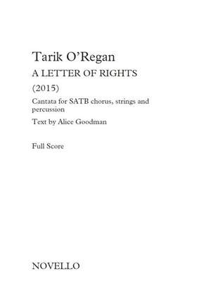 Tarik O'Regan: A Letter of Rights