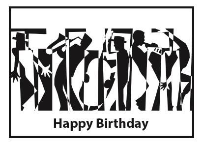 Birthday Card Jazz Happy