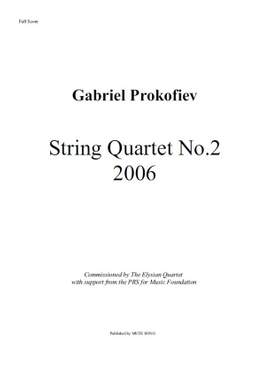 Gabriel Prokofiev: String Quartet No.2