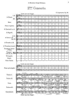 Lyapunov, Sergey: Second Piano Concerto in E major, Op. 38