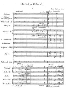 Marteau, Henri: Concerto in B-flat major for Violoncello and Orchestra, op. 7