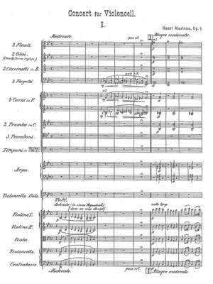 Marteau, Henri: Concerto in B-flat major for Violoncello and Orchestra, op. 7
