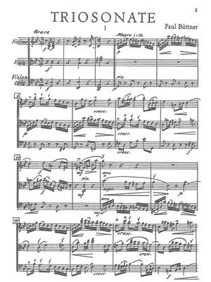 Büttner, Paul: Trio Sonata for Violin, Viola and Cello