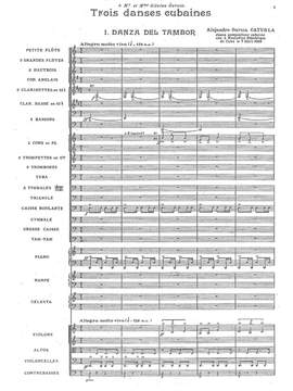 Caturla, Alejandro Garcia: Trois Danses Cubaines pour Orchestre Symphonique