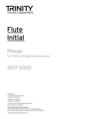 Trinity: Flute 2017-2020. Initial (part)