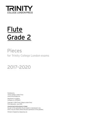 Trinity: Flute 2017-2020. Grade 2 (part)